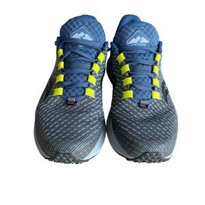 Saucony Men's Power Trail Running Shoes Gray Blue Breathable Size 9.5